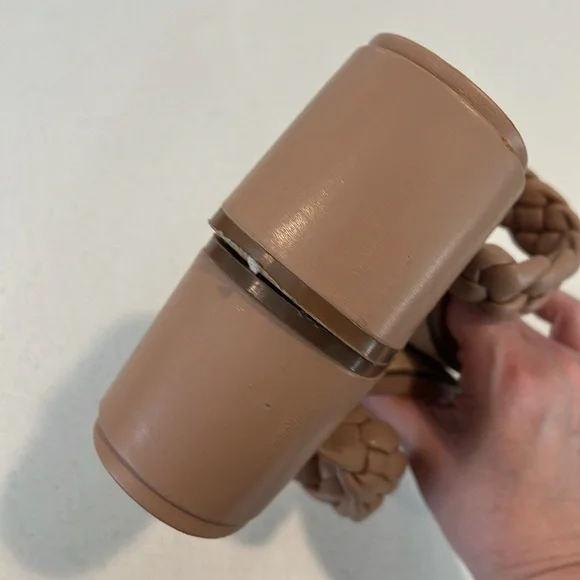 Tan Braided Heeled Sandals - Womens 6.5 - Picture 7 of 8